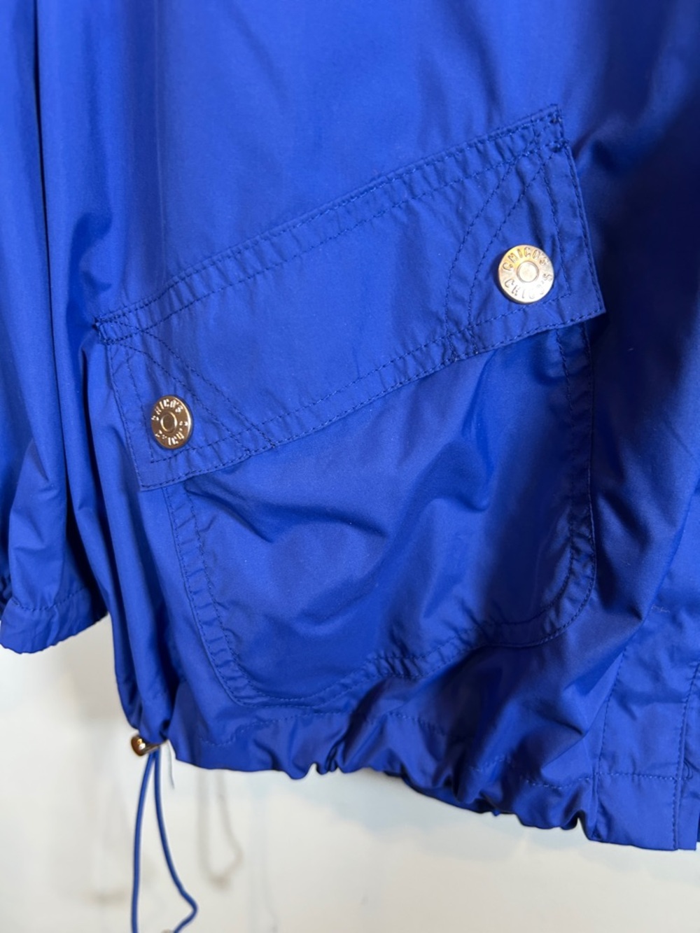 Chicos Royal Blue‎ Hooded Utility Jacket Womens Casual Lightweight Style - Picture 3 of 9
